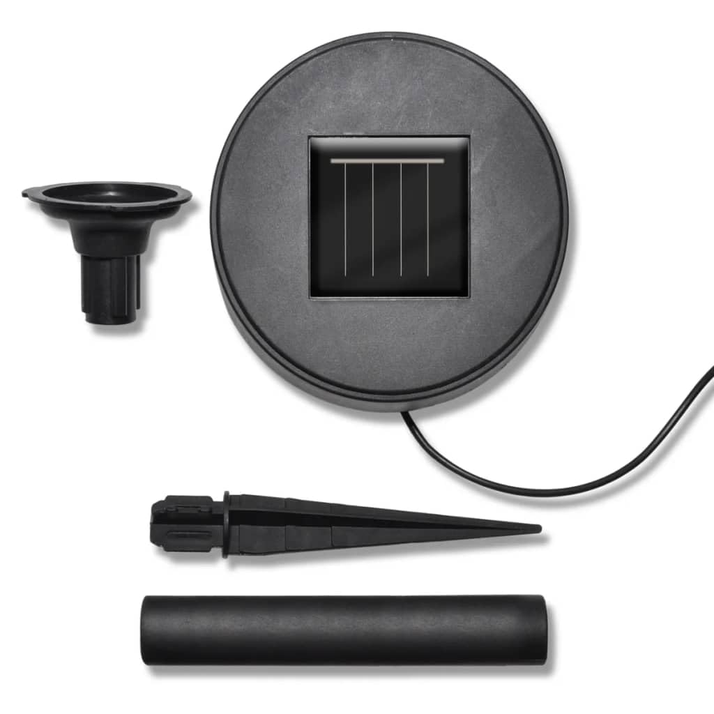 vidaXL Solar LED Garden Lights Set, Weatherproof, Easy Installation, 3.7in Bowl Diameter, White Light, Model 40870