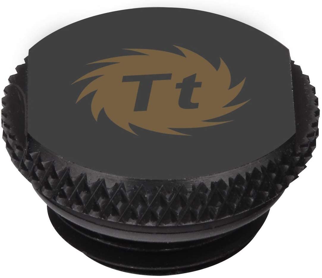 Thermaltake Pacific G1/4 Stop Plug w/O-Ring - Chrome/Black - 0.71 - Chrome, Black