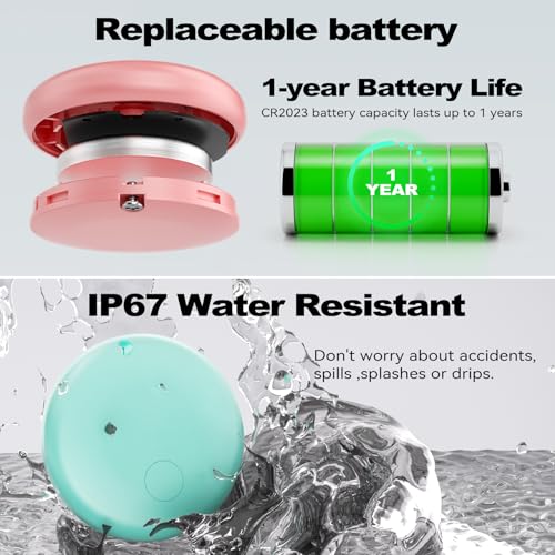Air Smart Tag Tracker for Android, Google Android Tag Tracker Work with Google Find My Device (Find Hub), Key Finder/Lugga...