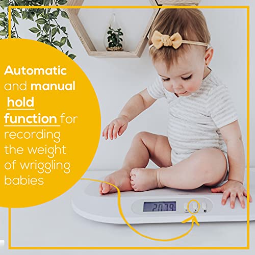 Beurer BY90 Baby Scale, Pet Scale, Digital, with Measuring Tape, tracking weight with App | For: Infant, Newborn, Toddler...