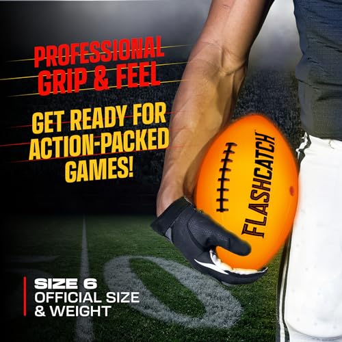 Light Up Football - Glow in the Dark Ball - NO 6 - Boys Gifts - Outdoor Sports, Birthday Gifts for Boys 8-15+ Year Old - K...