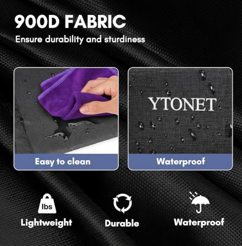 Ytonet Wearable Cleaning Caddy Bag, Large Cleaning Supplies Organizer with 4 Foldable Dividers, Caddy Organizer with Handl...