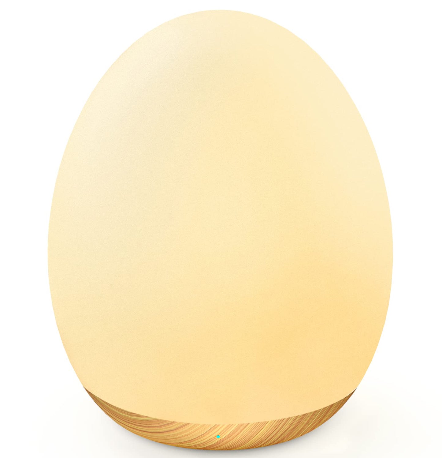 MediAcous Night Light for Kids, 7 Color Changing, Dimmable, Rechargeable, Touch Control, Wood Grain