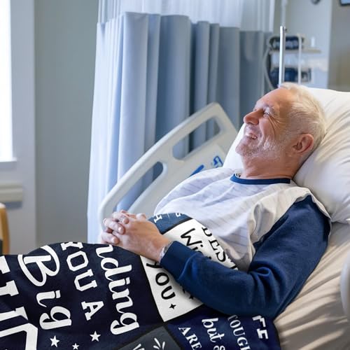 Basiole Get Well Gifts for Men After Surgery Blanket 60’’X50’’, Sympathy/Thinking of You/Inspirational/Encouragement/Feel ...