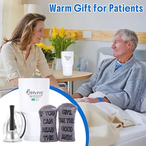 Funny Get Well Soon Gifts for Women, Men, 30oz Hospital Mug “Recovery Mode On”, Surgery Recovery Gifts for Chemo Patients,...
