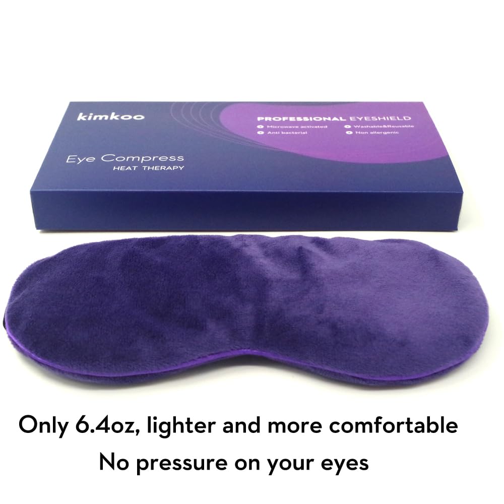 Kimkoo Moist Heat Eye Compress&Microwave Hot Eye Mask for Dry Eyes，Heated Eye Mask Natural and Healthy Therapies