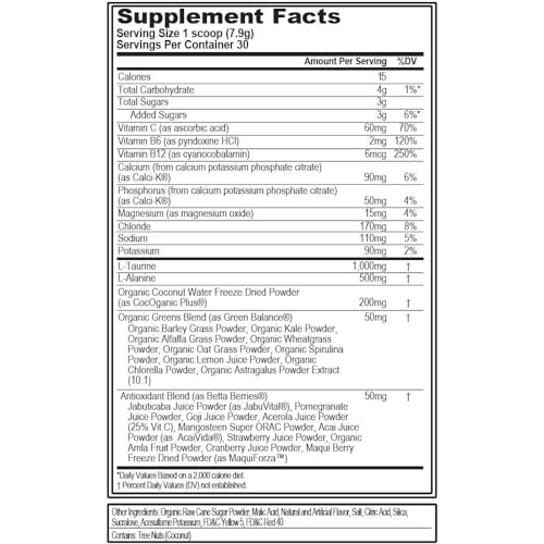 Evlution Nutrition HYDRAMINO Complete Hydration Multiplier, All 6 Electrolytes, Vitamin C & B, Fluid Boosting Aminos, Coco...