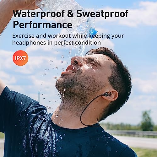 Hsoipn Wireless Headphones, Bluetooth 5.2 Stereo aptX Wireless Earbuds Bass Bluetooth Earbuds Bulit-in Mic with 16H Playti...