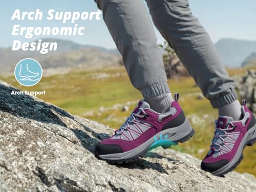 CAMEL CROWN Women's Hiking Shoes Lightweight Non-Slip Breathable Outdoor Trail Trekking Sneaker Walking Low Height