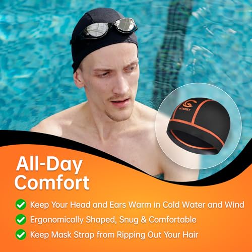 Intbost 3mm Wetsuit Beanie for Keem Warm in Cold Water Wetsuit Hood Neoprene Beanie 3mm Scuba Diving Cap Winter Swimmming ...