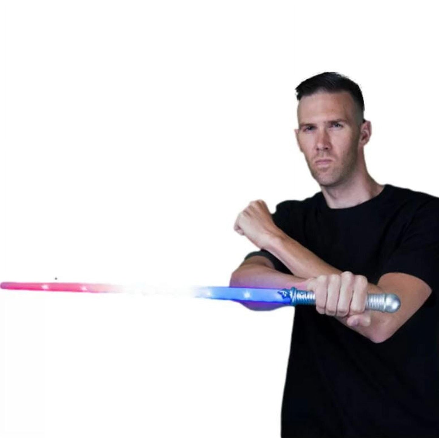 blinkee Light Up Patriotic Light Saber, One Size, Plastic, Model LUPLSRWB28, Red White Blue