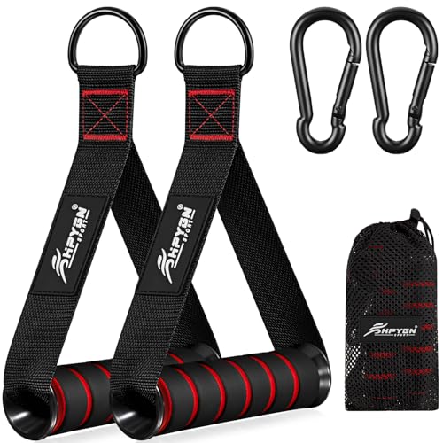 HPYGN Exercise Handle, Replacement Fitness Equipment for Pilates, Yoga, Strength Trainer, Pull Down Home Gym Red, Grey, Bl...