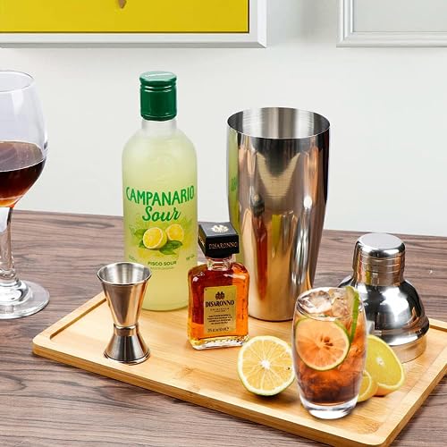 Vabaso 20-Piece Bartender Kit with Stand, Cocktail Shaker Set for Home Bar, 25oz Professional Stainless Steel Bar Tool Set...