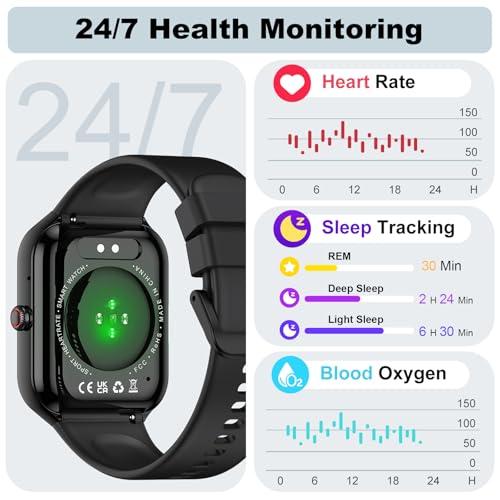 Fempoin Smart Watch for Men Women, 1.96" Smartwatch (Answer/Make Call), IP68 Waterproof Fitness Tracker, 100+ Sport Modes,...