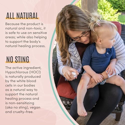 Active Skin Repair Natural, Non-Toxic, No Sting Baby Spray First Aid Safe For Use on Diaper Rash, Baby Acne, Eczema, Cuts,...