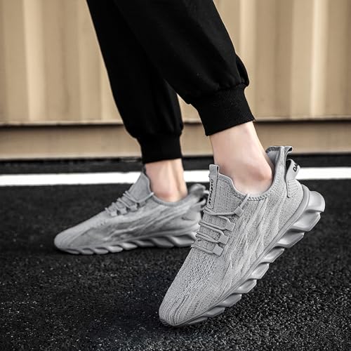 ZGPWZWL Mens Running Shoes Sneakers for Men Tennis Gym Athletic Lightweight Walking Comfortable Workout Sports Shoes