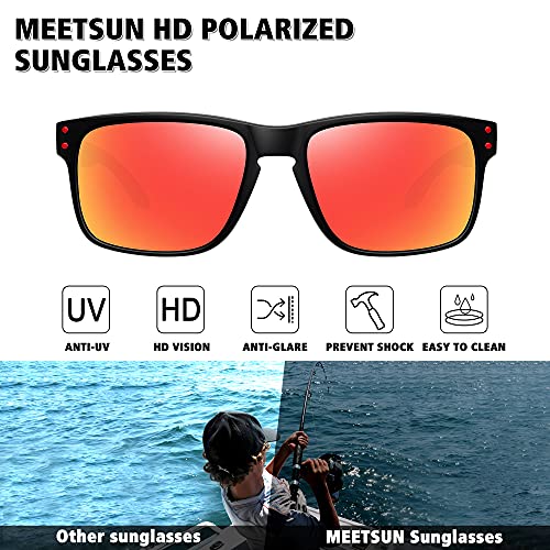 MEETSUN Polarized Sunglasses for Men Women Sports Driving Fishing Glasses UV400 Protection