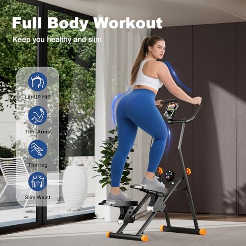 FitNexus Stair Stepper for Home Gym, 350lbs Vertical Climber Machine with LCD Display, Non-Slip Pedals & 350lb Capacity Co...