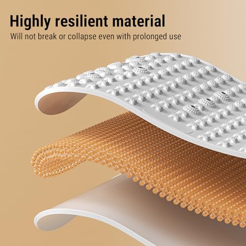 AUNMAS Foot Massage Mat, Silicone Anti Slip Acupressure Mat with 11 Magnetic Stones, Stimulating Acupoints for Home Office...