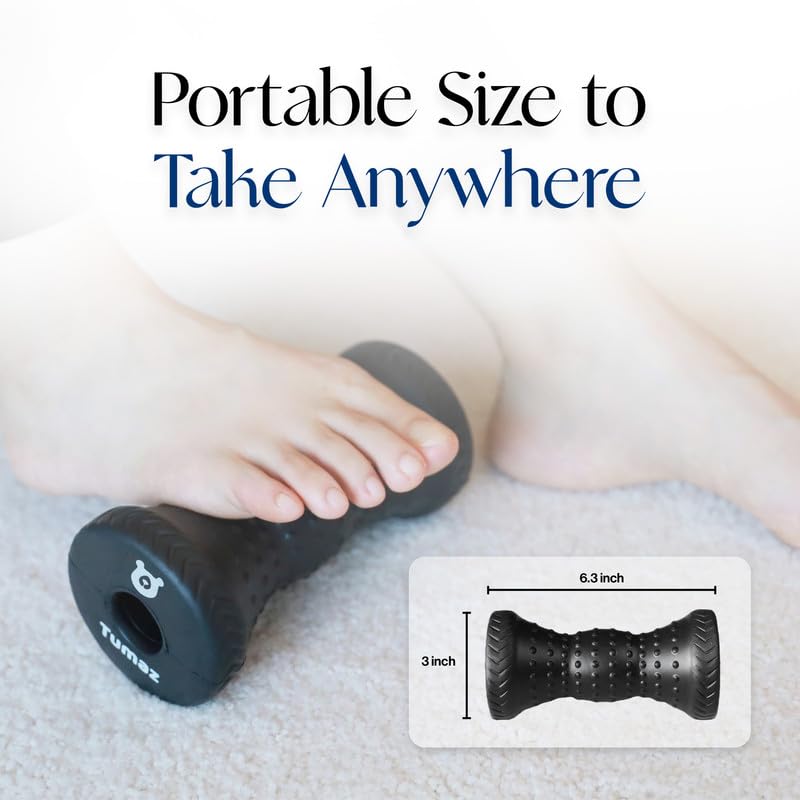 Tumaz Foot Roller for Plantar Fasciitis Relief，Foot Massage Roller for Alleviate Planter Fasciitis Pain,Arch Pain,Trigger ...