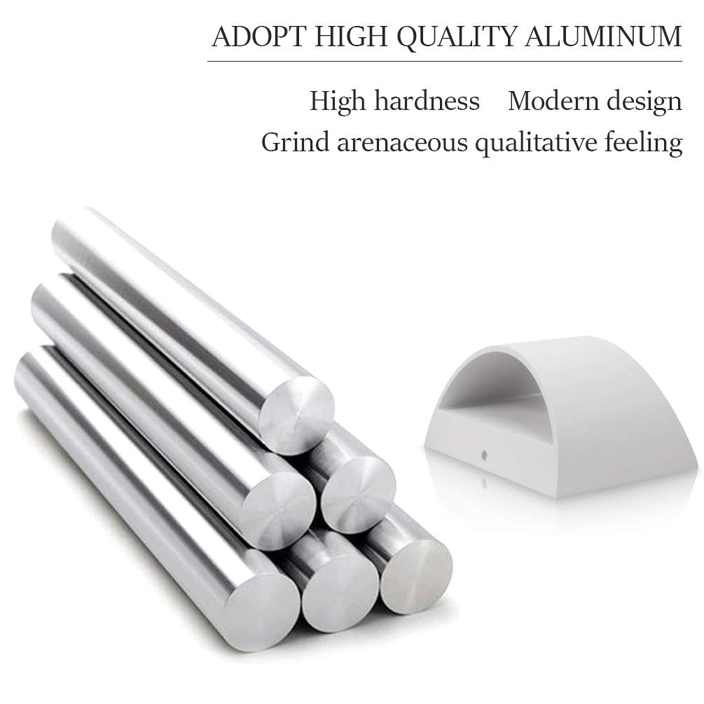 Aipsun Led Wall Sconce Set Of 2, Modern Aluminum Up And Down Mount, Warm White 3000K For Living Room, Bedroom, Hallway