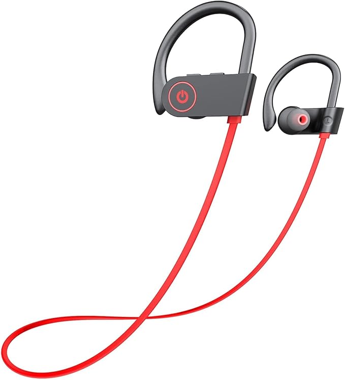 Otium Bluetooth Headphones,Wireless Earbuds IPX7 Waterproof Sports Earphones with Mic HD Stereo Sweatproof in-Ear Earbuds ...
