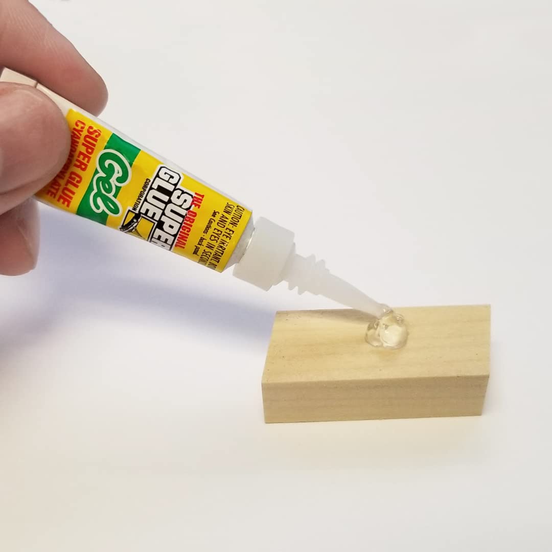 Super Glue Gel, 2 Gram Tubes, 12-Pack, Clear, Instant Bonding, Fast Dry, Cyanoacrylate Adhesive, Precision Tip for Wood, Metal, Plastic, Crafts, Ceramic, and Toy Repairs