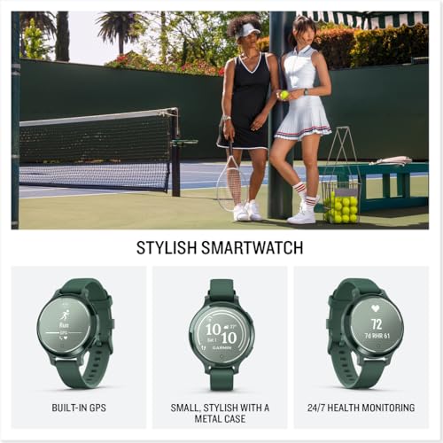 Garmin Lily® 2 Active, Small and Stylish Smartwatch, Built-in GPS, Hidden Display, Patterned Lens, Up to 9 Days Battery Li...