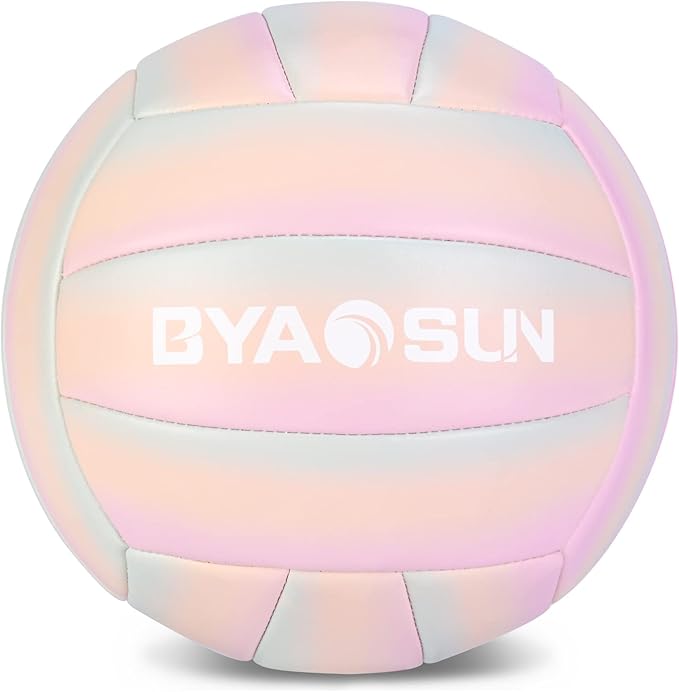 BYAOSUN Soft Official Volleyball for Indoor Outdoor Beach, Size 5 Training Volleyball for Beginner Teenager Adult