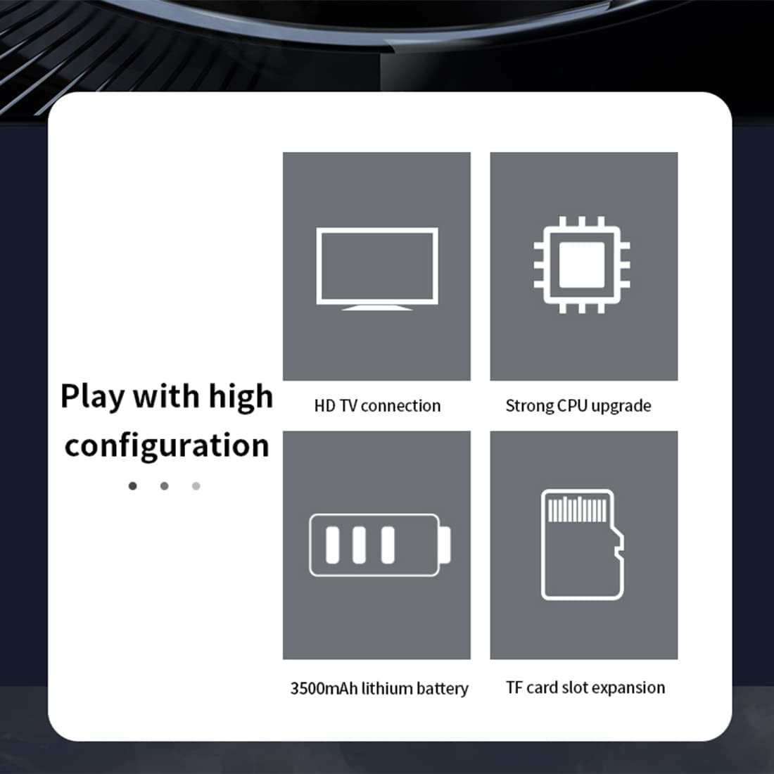 Cawevon Powkiddy X70 HD Retro Handheld Game Console 7 inch Joystick FC Arcade Simulator Two-Player Battle, Built-in 3000+ Games - 32G