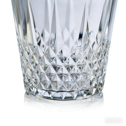Glass Ice Bucket with Handle and Stainless Steel Tongs - Glass Ice Buckets for Party,Wine, Beer, Champagne, Cocktail Bar, ...