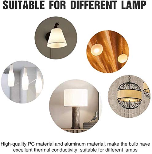 Neporal Emergency Rechargeable Light Bulb, 15W (80W Equivalent), Soft Warm, 1 Count, Aluminum Oxide, Model QP-15w