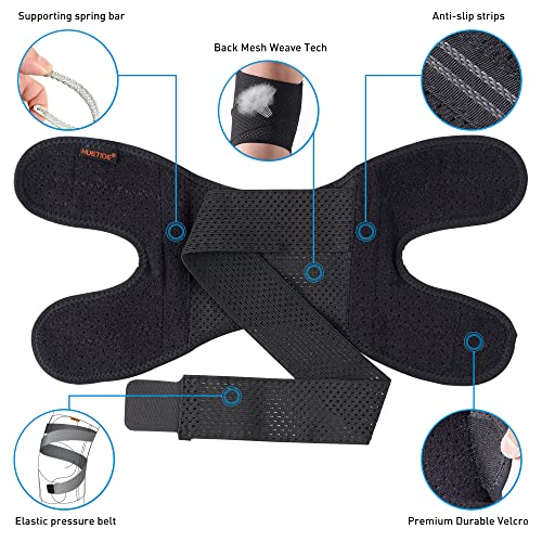 Plus Size Knee Brace for Knee Pain Women and Men Patellar Tendon Support Strap,Adjustable Extra Large Knee Support Stabili...