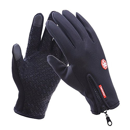 HKXY Bicycle Motorcycle Waterproof Gloves Outdoor Sport Warm Windproof Thermal Touch Gloves Riding Running Bike Cycling Gl...