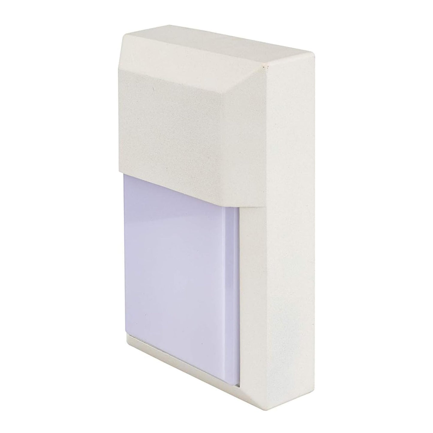 Lit-Path Outdoor Led Wall Lantern  Wall Sconce Lights Porch Lighting Fixture  12W 1000 Lumens  Aluminum Housing Plus Pc  3000K White Finish  2-Pack