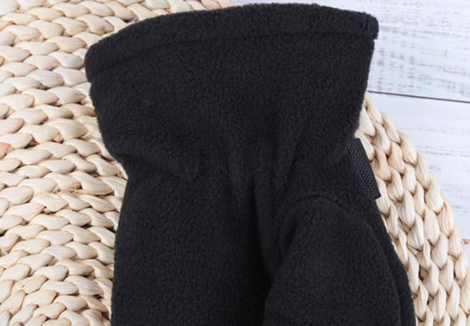 OVOY Men Winter-Polar-Fleece-Driving-Gloves Soft Warm Double-layer Windproof Cold-Weather Gloves for Riding Sport Outdoor