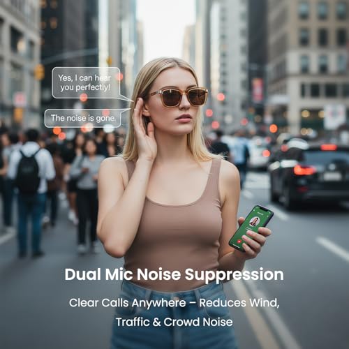 DPVR G2 Smart Glasses Bluetooth Sunglasses with Speakers – Touch Control Bluetooth Glasses for Men & Women, UV400, IPX4