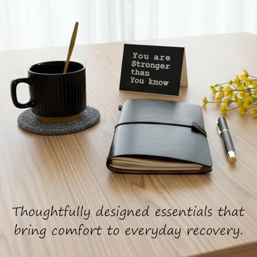 Care Package for Men - Get Well Soon Gifts for Men with Plush Blanket, Ceramic Mug Set, Socks, PU Notebook, Pen, Stress St...