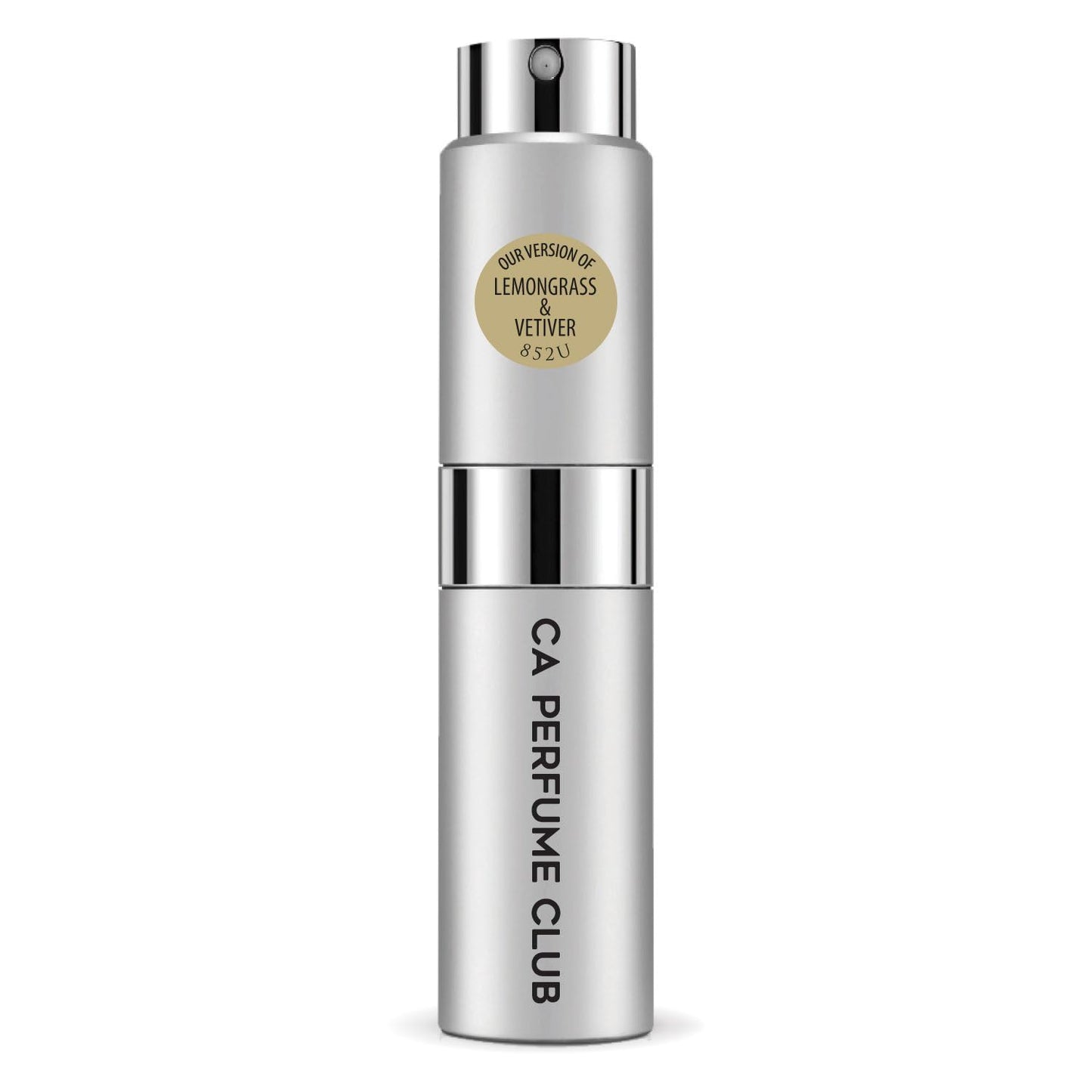 CA Perfume Impression of Lemongrass & Vetiver for Women and Men Woody Aromatic Scent Long Lasting Unisex Fragrance Eau De Parfum Travel Size Refillable Atomizer Spray 0.27 Fl Oz 8ml