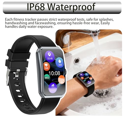 LZBWOL Health Fitness Tracker Watch for Men Women, 1.47" HD, 24/7 Heart Rate, Blood Oxygen, Sleep Monitor, 100+ Sports Mod...