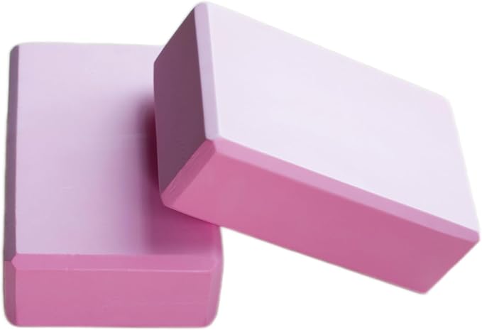 Yoga Block High Density EVA Foam Blocks 2 Packs 9"x6"x3" Each, Supportive, Lightweight with Beveled Edges for Yoga, Pilate...