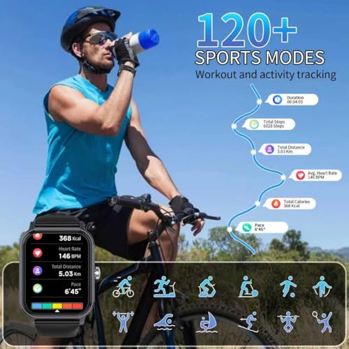 Smart Watch for Men Women with Calling, 1.83" Fitness Tracker with Heart Rate/Sleep Monitor, Step Tracker, New Gen Fitness...