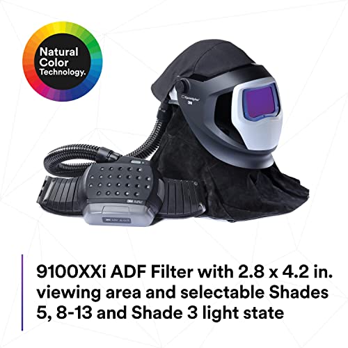 3M Adflo PAPR and Versaflo M-Series Helmet Kit Speedglas Welding Shield, 38-1101-30iSW, Li Ion Battery, ADF 9100 XXi 1 EA/...