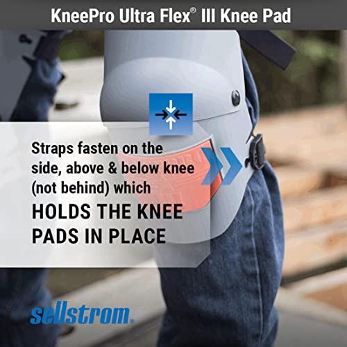 Sellstrom Ultra Flex III KneePro Professional Knee Pads for Men & Women with Triple-Layer Foam Cushioning, Heavy Duty Oute...