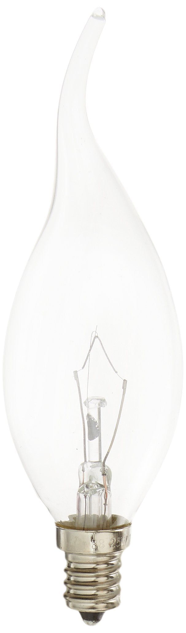 Bulbrite Incandescent Ca11 Candelabra Screw Base (E12) Light Bulb  1 Count (Pack Of 1)  Clear