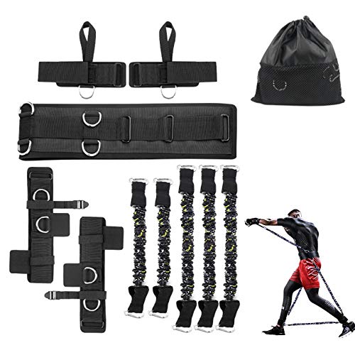 SFEEXUN Boxing Resistance Bands Set for Speed and Agility, Workout Band Ankle Exercise Bands Legs Ankle Straps for Resista...