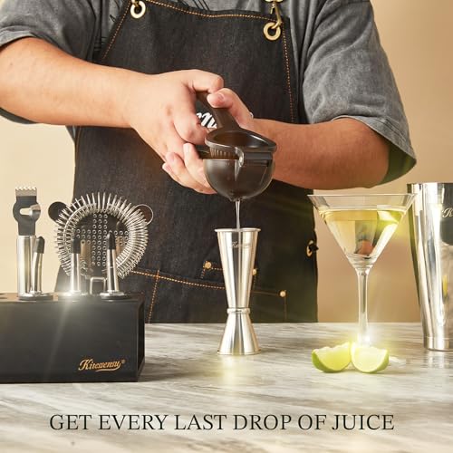 KITESSENSU Boston Shaker Set Mixology Bartender Kit | Premium Cocktail Shaker Kit with Stand Professional Home Bar Tools A...