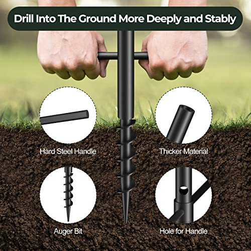 Garden Bird House Pole for Outdoor, BITNIN 92 Inch Heavy Duty Bird Feeder Pole Stand with Squirrel Proof Baffle 4 Shepherd...