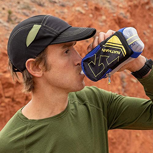 Nathan SpeedDraw Plus Insulated Handheld Water Bottle – Grip-Free Running Flask for Runners, Hiking, and Sports