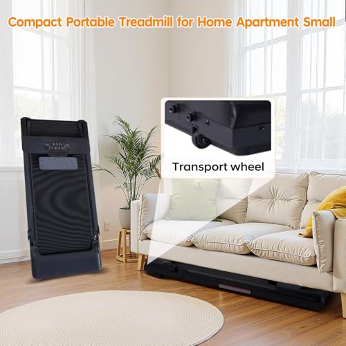 POTUPUS Walking Pad with Handle Bar and Incline, 3.0HP Under Desk Treadmill for Home Small Space, 0.6-7.6MPH Portable Walk...